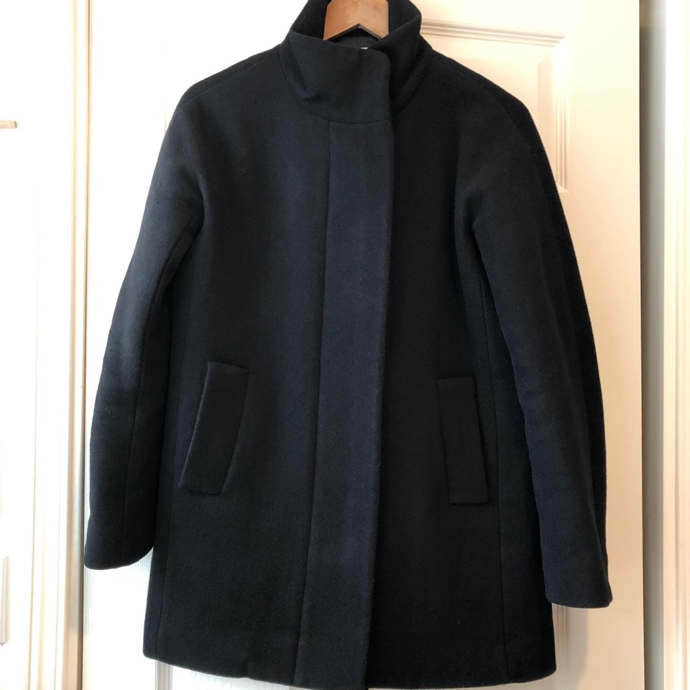 J. Crew Black Peacoat Jacket